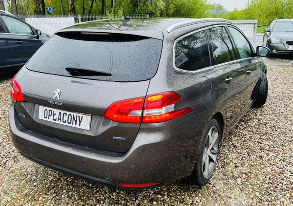 Peugeot 308 cena 38300 przebieg: 177000, rok produkcji 2015 z Ostrołęka małe 529